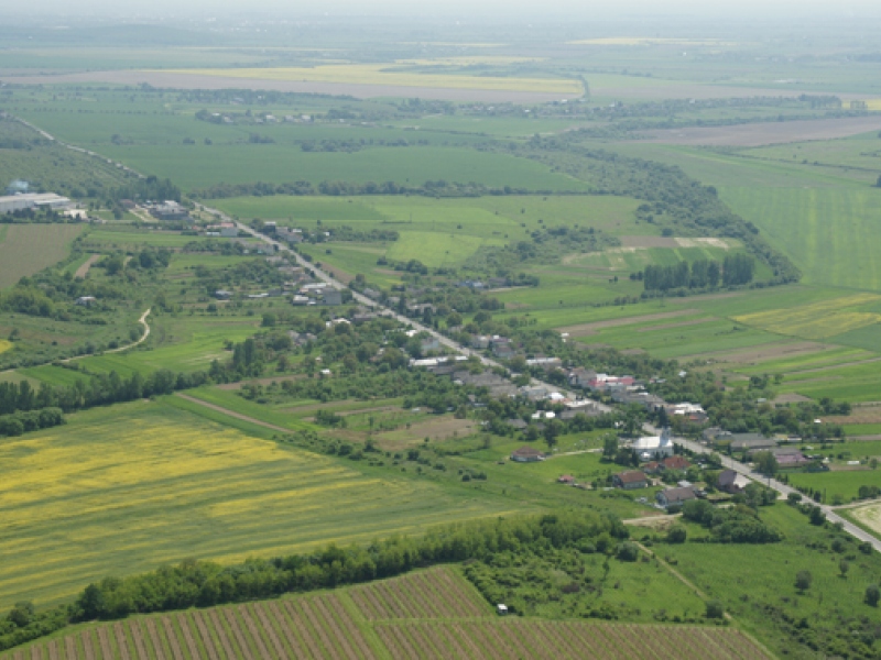 Letecké snímky obce Orechová